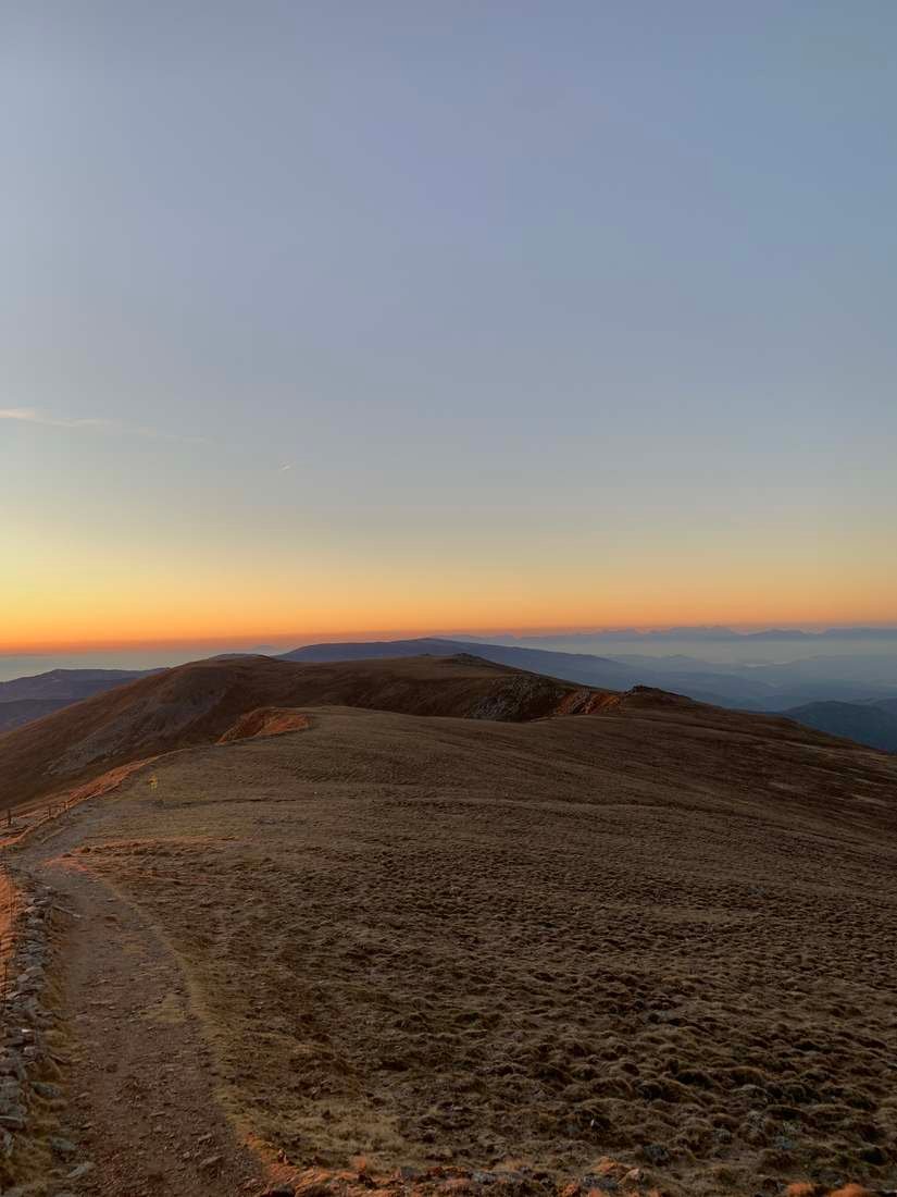 Sonnenuntergang über dem Zirbitzkogel